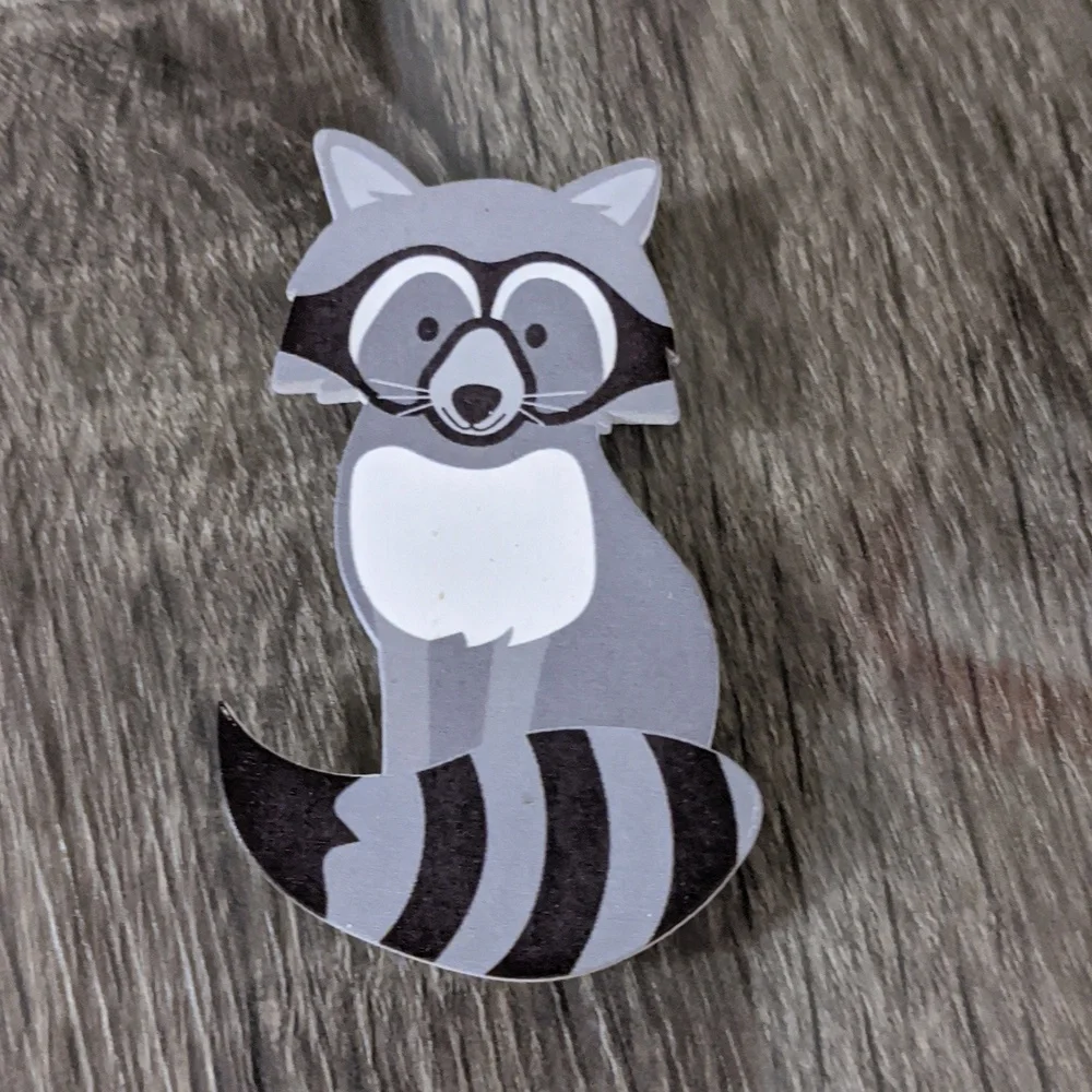 Little Wooden Set Of 10 Forest Animals Fox Turtle Bear Raccoons Squirrel Owls